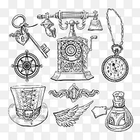 矢量手绘电话-空若网 矢量手绘电话-空若网