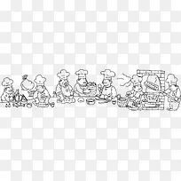 手绘厨师-空若网 手绘厨师-空若网