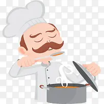 可爱卡通厨师-空若网 可爱卡通厨师-空若网