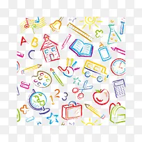 矢量手绘学习用品-空若网 矢量手绘学习用品-空若网