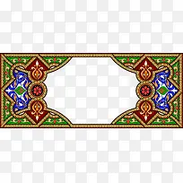 手绘中式彩色边框-空若网 手绘中式彩色边框-空若网