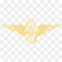 黄色欧式翅膀装饰-空若网 黄色欧式翅膀装饰-空若网