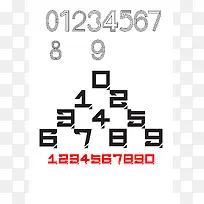 几何线条阿拉伯数字-空若网 几何线条阿拉伯数字-空若网