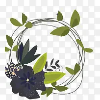 矢量树叶边框-空若网 矢量树叶边框-空若网