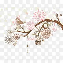 现代简约黄色树枝-空若网 现代简约黄色树枝-空若网