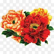 手绘创意合成海棠花-空若网 手绘创意合成海棠花-空若网