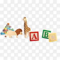 手绘彩色积木玩具-空若网 手绘彩色积木玩具-空若网