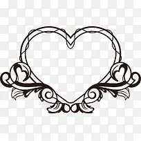 爱心花纹边框装饰-空若网 爱心花纹边框装饰-空若网