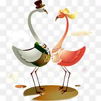 矢量卡通天鹅-空若网 矢量卡通天鹅-空若网