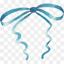 水彩丝带蓝色丝带-空若网 水彩丝带蓝色丝带-空若网