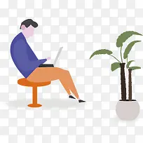 插画商务工作-空若网 插画商务工作-空若网