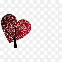 浪漫情人节爱心树-空若网 浪漫情人节爱心树-空若网