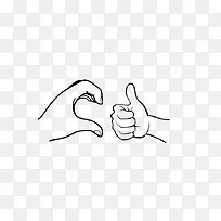 比心好人卡 比心 点赞-空若网 比心好人卡 比心 点赞-空若网