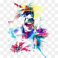 嘻哈多彩的人物-空若网 嘻哈多彩的人物-空若网