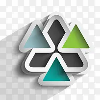 圆角三角形矢量图-空若网 圆角三角形矢量图-空若网