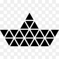 多边形的船小三角形图标-空若网 多边形的船小三角形图标-空若网