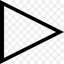 打右箭头三角形轮廓图标-空若网 打右箭头三角形轮廓图标-空若网