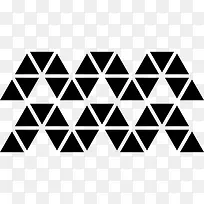 三角形的形状形成波图标-空若网 三角形的形状形成波图标-空若网