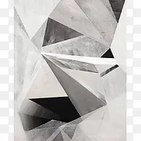 灰色简约三角形海报-空若网 灰色简约三角形海报-空若网