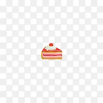 三角形樱桃蛋糕卡通-空若网 三角形樱桃蛋糕卡通-空若网