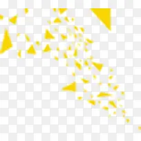 黄色三角形几何举国同庆-空若网 黄色三角形几何举国同庆-空若网