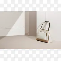 白色三角形拎包海报背景-空若网 白色三角形拎包海报背景-空若网