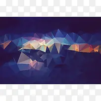 蓝黄色三角形渐变壁纸-空若网 蓝黄色三角形渐变壁纸-空若网