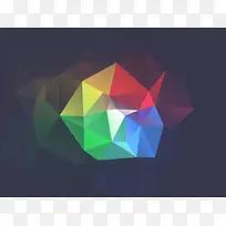 灰色背景七彩色三角形壁纸-空若网 灰色背景七彩色三角形壁纸-空若网