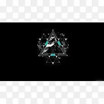 黑色三角形酷炫背景-空若网 黑色三角形酷炫背景-空若网