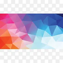 七彩色渐变三角形海报-空若网 七彩色渐变三角形海报-空若网