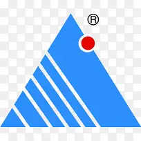 蓝色卡通三角形-空若网 蓝色卡通三角形-空若网