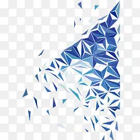 蓝色三角形排布图-空若网 蓝色三角形排布图-空若网