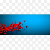 蓝色三角形创意背景-空若网 蓝色三角形创意背景-空若网