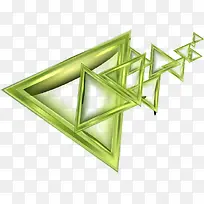 绿色三角形框-空若网 绿色三角形框-空若网