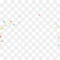 分散的彩色三角形-空若网 分散的彩色三角形-空若网