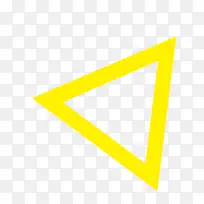 黄色三角形装饰-空若网 黄色三角形装饰-空若网