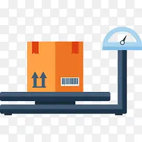 物流橙色推货车称重-空若网 物流橙色推货车称重-空若网