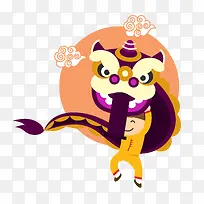 矢量卡通舞狮免费下载-空若网 矢量卡通舞狮免费下载-空若网