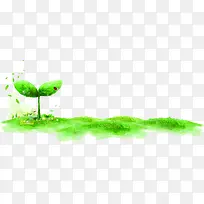 春季绿色水墨植物小草昆虫-空若网 春季绿色水墨植物小草昆虫-空若网
