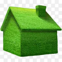 可爱春季草地房屋-空若网 可爱春季草地房屋-空若网