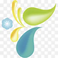 手绘彩色春季装饰-空若网 手绘彩色春季装饰-空若网