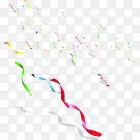 漫天飞的彩色丝带-空若网 漫天飞的彩色丝带-空若网