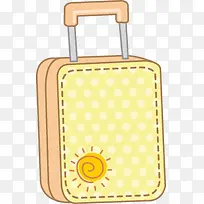 手绘卡通插画行李箱-空若网 手绘卡通插画行李箱-空若网