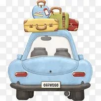 卡通汽车行李箱-空若网 卡通汽车行李箱-空若网