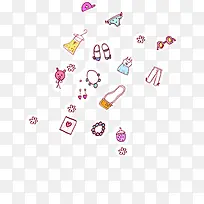 可爱漂浮女性装饰-空若网 可爱漂浮女性装饰-空若网