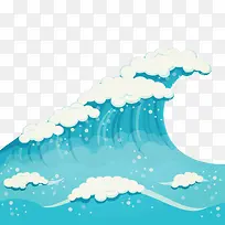 矢量手绘海浪-空若网 矢量手绘海浪-空若网