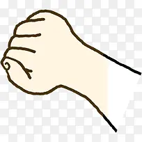 手绘拳头创意插画-空若网 手绘拳头创意插画-空若网