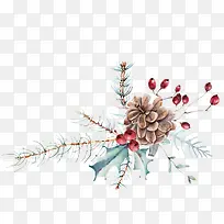 水彩松果-空若网 水彩松果-空若网