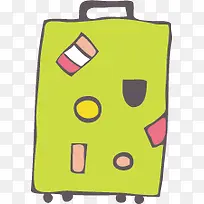 手绘行李箱-空若网 手绘行李箱-空若网