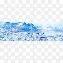 冰块背景-空若网 冰块背景-空若网